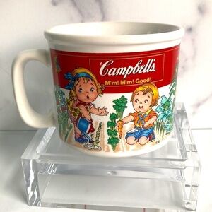 Vintage Campbell’s Soup Cup Collectible Kids Vegetable Garden